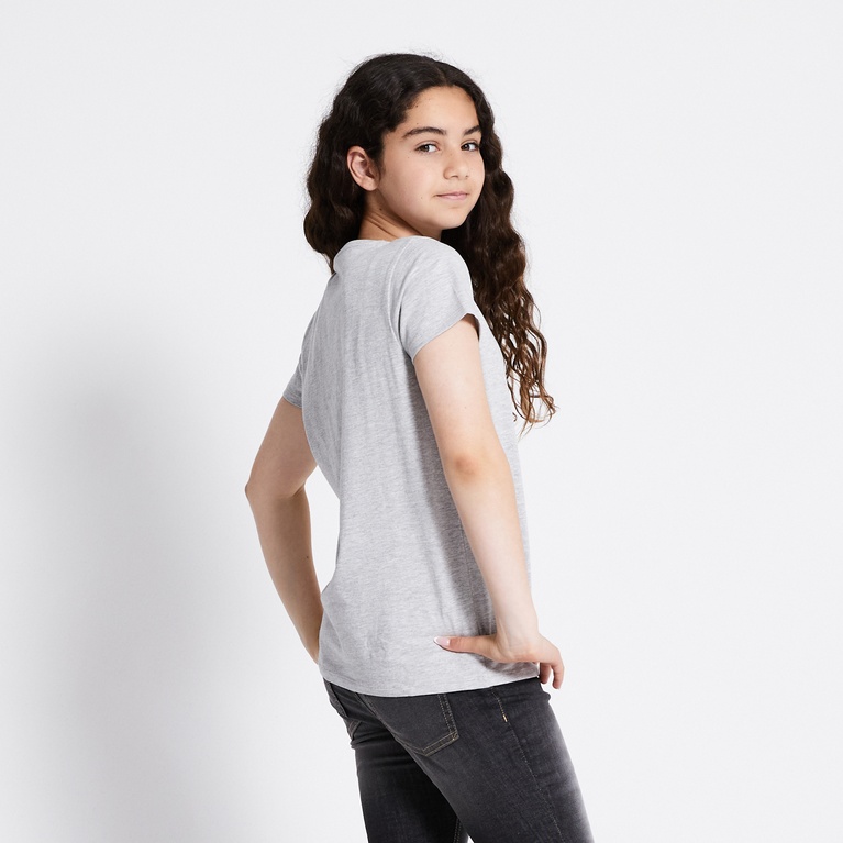 Basic tee "Filippa star" Grey Melange